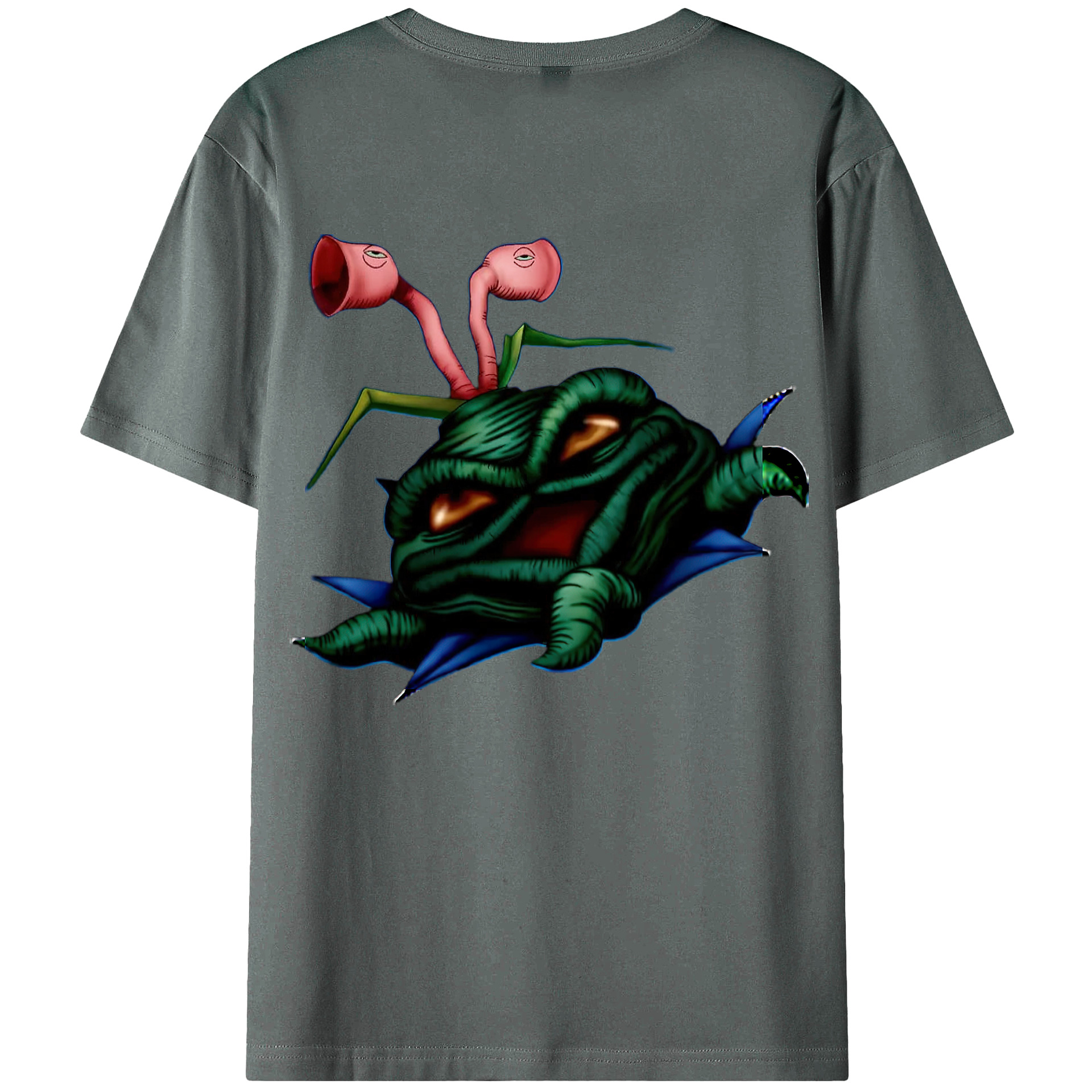 （画像用） 遊☆戯☆王 Yu-Gi-Oh! 綿100％ メンズ半袖Tシャツ（バックプリント） 通気性